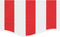 vidaXL - Vervangingsdoek - voor - luifelrok - gestreept - 5 - m - rood - en - wit