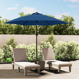 vidaXL - Vervangingsdoek - voor - parasol - 300 - cm - azuurblauw