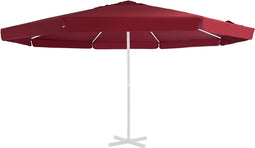 vidaXL - Vervangingsdoek - voor - parasol - 500 - cm - bordeauxrood
