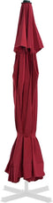 vidaXL - Vervangingsdoek - voor - parasol - 500 - cm - bordeauxrood