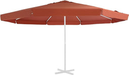 vidaXL - Vervangingsdoek - voor - parasol - 500 - cm - terracottakleurig