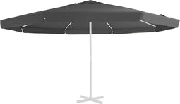 vidaXL - Vervangingsdoek - voor - parasol - 500 - cm - antracietkleurig