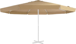 vidaXL - Vervangingsdoek - voor - parasol - 500 - cm - taupe