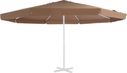 vidaXL - Vervangingsdoek - voor - parasol - 500 - cm - zandkleurig