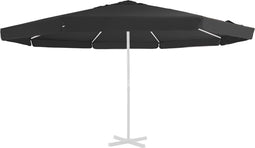 vidaXL - Vervangingsdoek - voor - parasol - 500 - cm - zwart