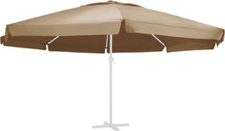 vidaXL - Vervangingsdoek - voor - parasol - 600 - cm - taupe