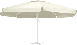 vidaXL - Vervangingsdoek - voor - parasol - 600 - cm - zandkleurig