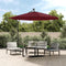 vidaXL - Vervangingsdoek - voor - zweefparasol - 300 - cm - bordeauxrood