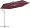 vidaXL - Vervangingsdoek - voor - zweefparasol - 300 - cm - bordeauxrood