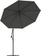 vidaXL - Vervangingsdoek - voor - zweefparasol - 300 - cm - antracietkleurig