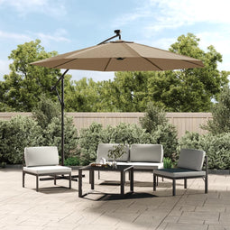 vidaXL - Vervangingsdoek - voor - zweefparasol - 300 - cm - taupe