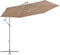 vidaXL - Vervangingsdoek - voor - zweefparasol - 300 - cm - taupe
