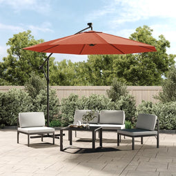 vidaXL - Vervangingsdoek - voor - zweefparasol - 350 - cm - terracottakleurig