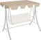 vidaXL - Vervangingsluifel - schommelbank - 188/168x145/110 - cm - terracotta