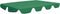 vidaXL - Vervangingsluifel - voor - schommelbank - 150/130x105/70 - cm - groen