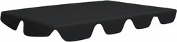 vidaXL - Vervangingsluifel - voor - schommelbank - 150/130x105/70 - cm - zwart