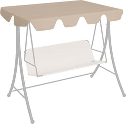 vidaXL - Vervangingsluifel - voor - schommelbank - 150/130x105/70 - cm - beige