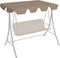 vidaXL - Vervangingsluifel - voor - schommelbank - 150/130x105/70 - cm - taupe