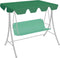 vidaXL - Vervangingsluifel - voor - schommelbank - 150/130x105/70 - cm - groen