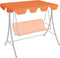 vidaXL - Vervangingsluifel - voor - schommelbank - 150/130x105/70 - cm - oranje