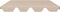 vidaXL - Vervangingsluifel - voor - schommelbank - 150/130x105/70 - cm - beige