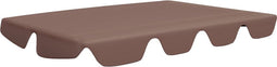 vidaXL - Vervangingsluifel - voor - schommelbank - 188/168x145/110 - cm - bruin