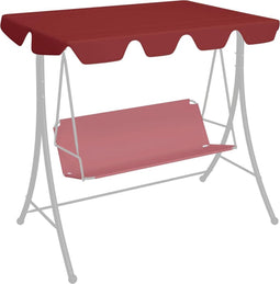 vidaXL - Vervangingsluifel - voor - schommelbank - 188/168x145/110 - cm - wijnrood