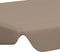 vidaXL - Vervangingsluifel - voor - schommelbank - 188/168x145/110 - cm - taupe