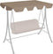 vidaXL - Vervangingsluifel - voor - schommelbank - 188/168x145/110 - cm - taupe