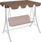 vidaXL - Vervangingsluifel - voor - schommelbank - 188/168x145/110 - cm - bruin