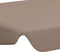 vidaXL - Vervangingsluifel - voor - schommelbank - 188/168x145/110 - cm - taupe