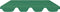 vidaXL - Vervangingsluifel - voor - schommelbank - 188/168x145/110 - cm - groen