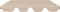 vidaXL - Vervangingsluifel - voor - schommelbank - 188/168x145/110 - cm - beige