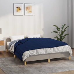 vidaXL - Verzwaringsdeken - 120x180 - cm - 9 - kg - stof - blauw