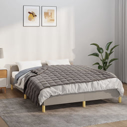 vidaXL - Verzwaringsdeken - 135x200 - cm - 10 - kg - stof - grijs