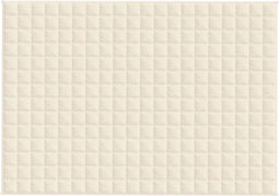 vidaXL - Verzwaringsdeken - 140x200 - cm - 6 - kg - stof - lichtcrèmekleurig