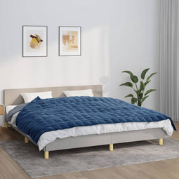 vidaXL - Verzwaringsdeken - 155x220 - cm - 11 - kg - stof - blauw