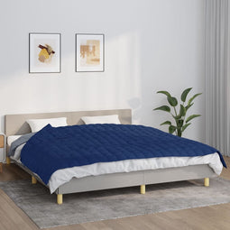 vidaXL - Verzwaringsdeken - 155x220 - cm - 11 - kg - stof - blauw