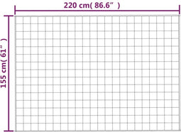 vidaXL - Verzwaringsdeken - 155x220 - cm - 7 - kg - stof - blauw