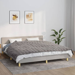 vidaXL - Verzwaringsdeken - 155x220 - cm - 7 - kg - stof - grijs