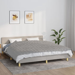 vidaXL - Verzwaringsdeken - 155x220 - cm - 7 - kg - stof - grijs