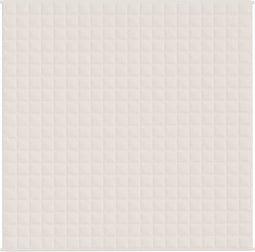 vidaXL - Verzwaringsdeken - 200x200 - cm - 13 - kg - stof - lichtcrèmekleurig