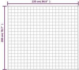 vidaXL - Verzwaringsdeken - 200x220 - cm - 9 - kg - stof - grijs