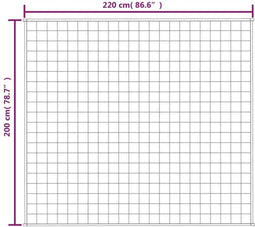 vidaXL - Verzwaringsdeken - 200x220 - cm - 9 - kg - stof - lichtcrèmekleurig