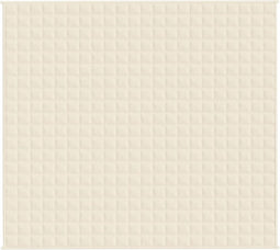 vidaXL - Verzwaringsdeken - 200x225 - cm - 13 - kg - stof - lichtcrèmekleurig