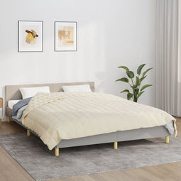 vidaXL - Verzwaringsdeken - 220x230 - cm - 11 - kg - stof - lichtcrèmekleurig