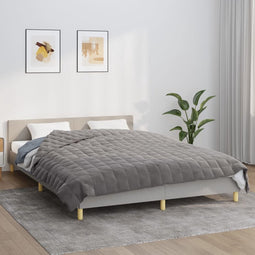 vidaXL - Verzwaringsdeken - 220x230 - cm - 15 - kg - stof - grijs