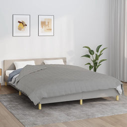 vidaXL - Verzwaringsdeken - 220x235 - cm - 11 - kg - stof - grijs
