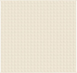 vidaXL - Verzwaringsdeken - 220x240 - cm - 11 - kg - stof - lichtcrèmekleurig