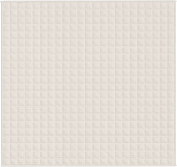 vidaXL - Verzwaringsdeken - 220x240 - cm - 15 - kg - stof - lichtcrèmekleurig